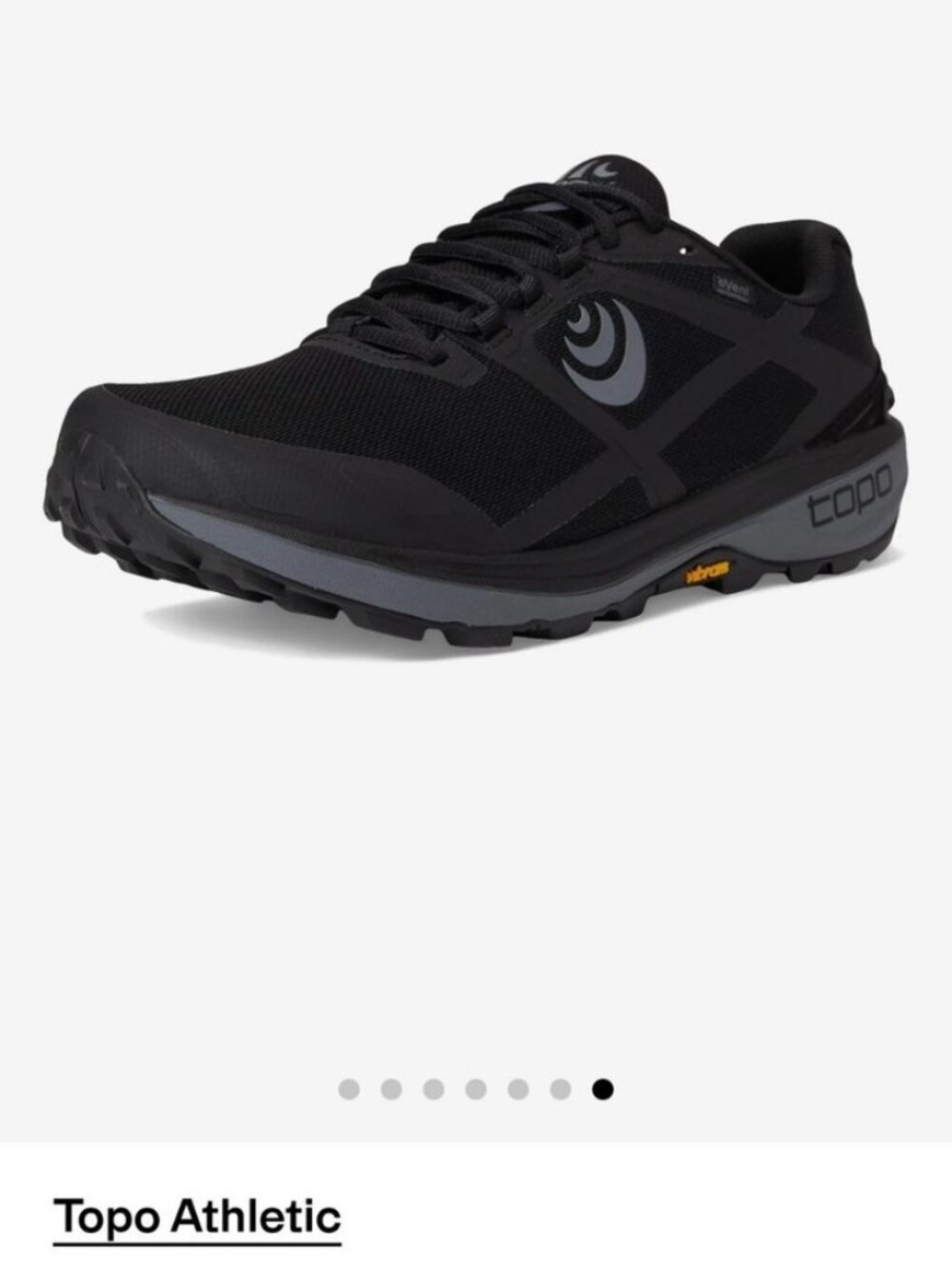 Topo Men's 12 Terraventure 4 Waterproof Trail Running Shoe Black Charcoal Hike